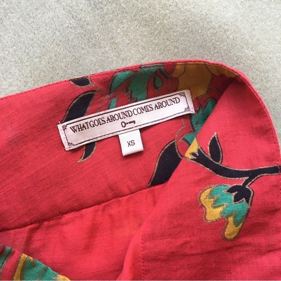 Bright and Floral 100% Cotton Maxi Skirt by 'What Goes Around Comes Around' - Picture 12 of 15